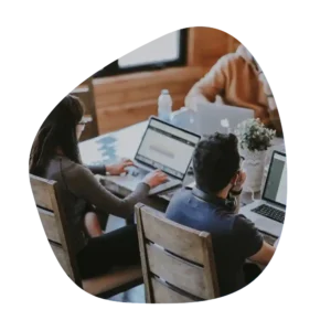 Illustration, Schreibtisch mit Computer